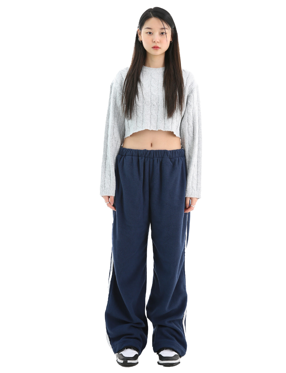 line fleece pants (2 colors)